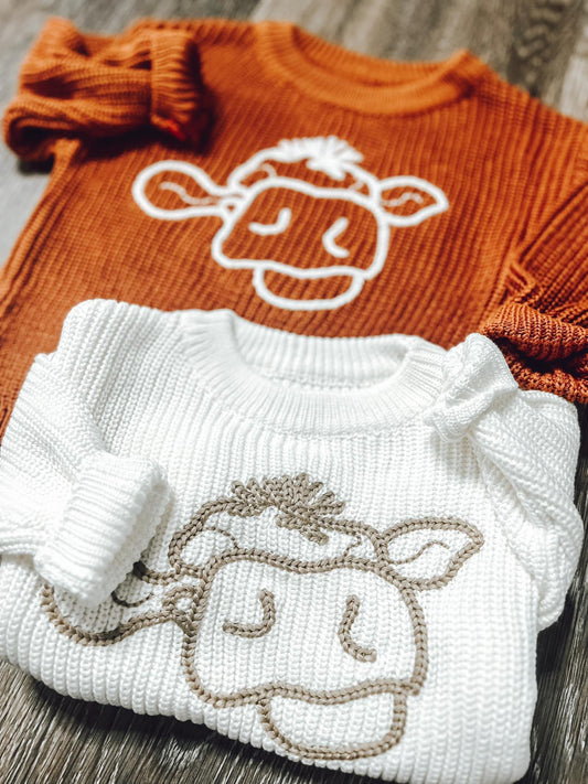 Cow Knit Sweater PREORDER