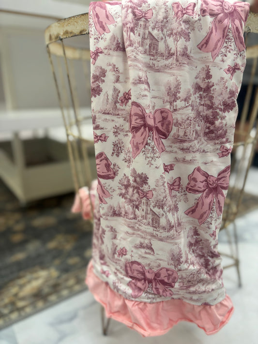 Vintage Toile Blanket