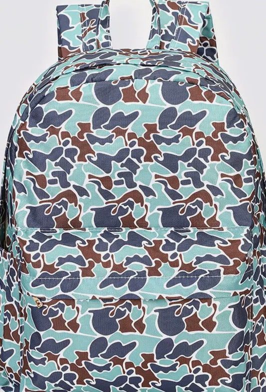 Green Camo Backpack