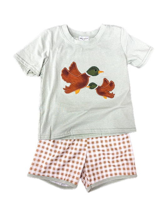 Checkered Mallard Short Set