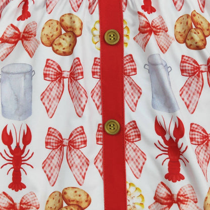 Crawfish Coquette Girls Dress