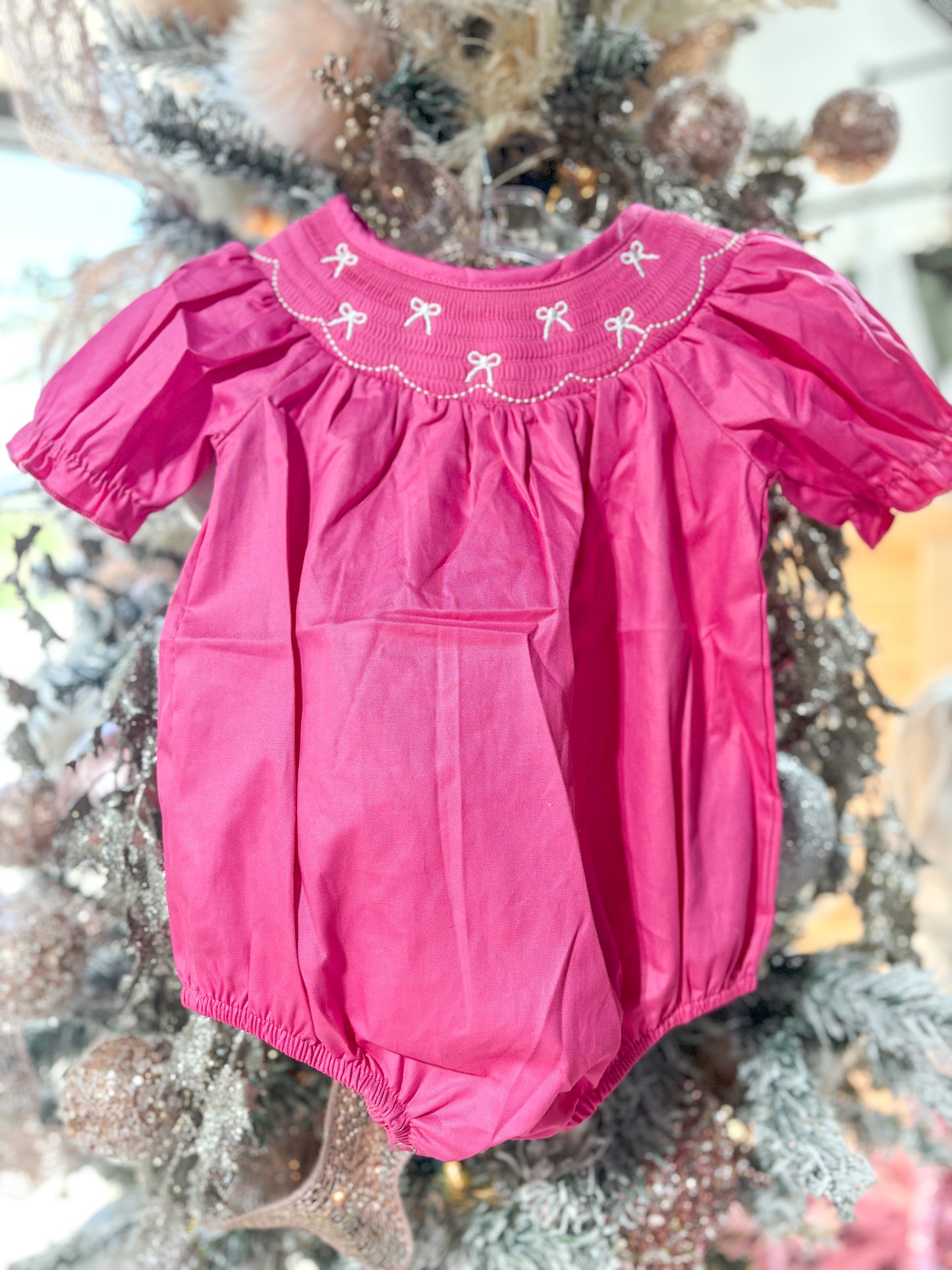 Hot Pink Coquette Smock Bubble