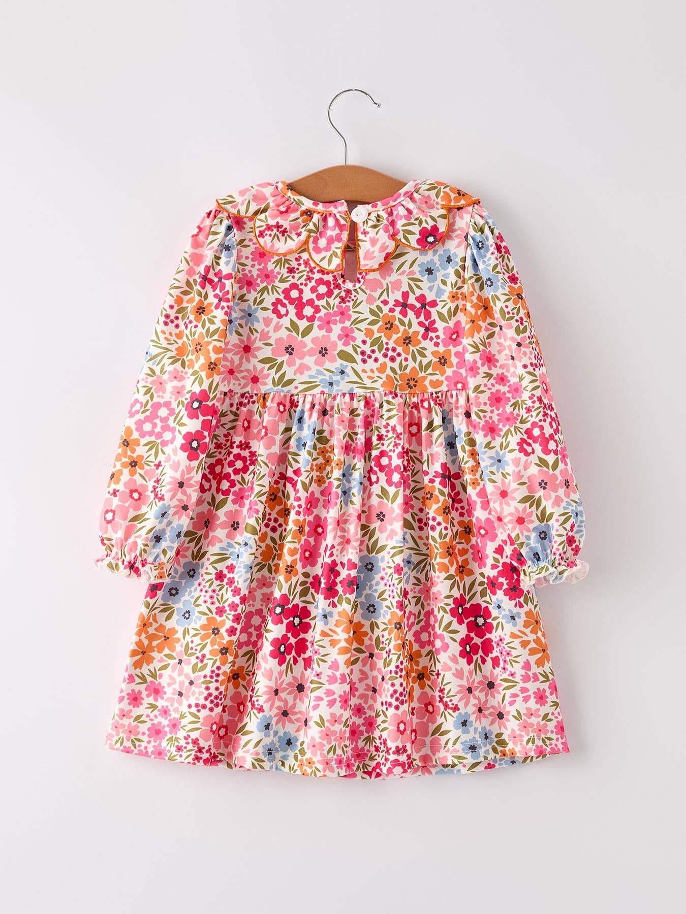 Floral Pumpkin Smock Dress