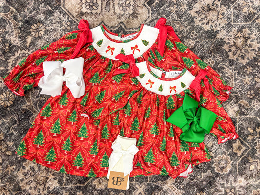 Classic Coquette Christmas Smock