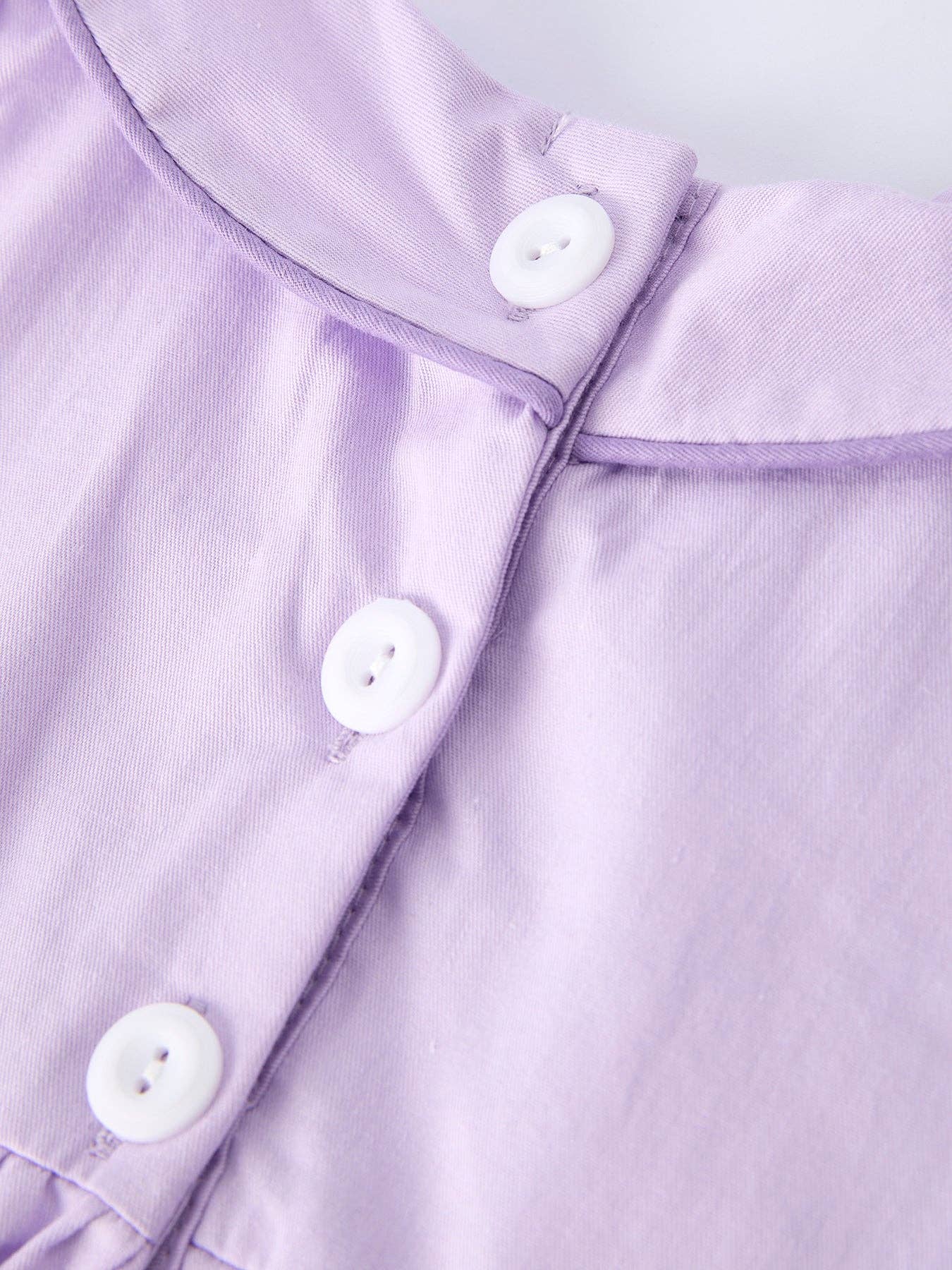 Collared Purple Floral Bubble