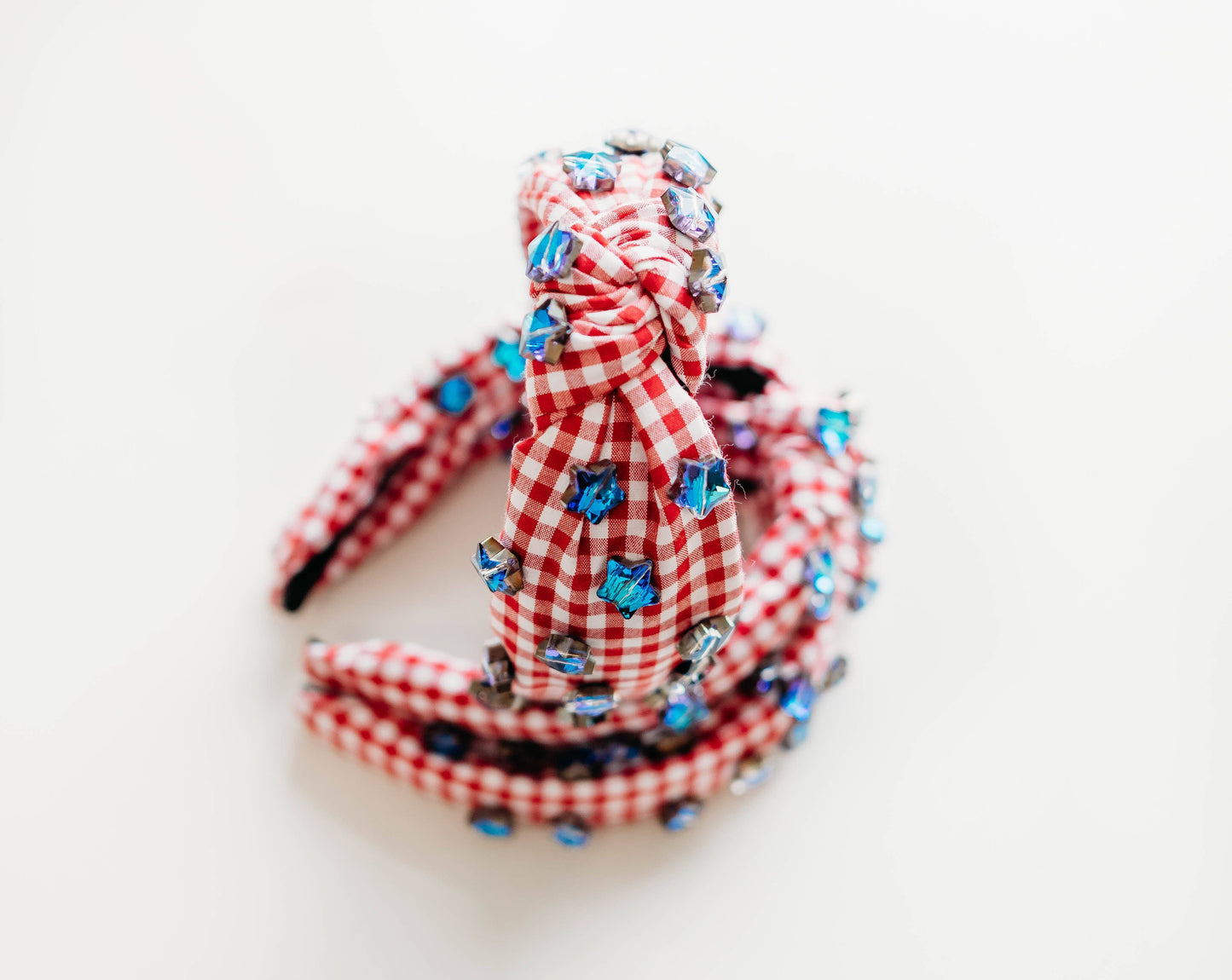 Beaded Headband - Gingham Glory