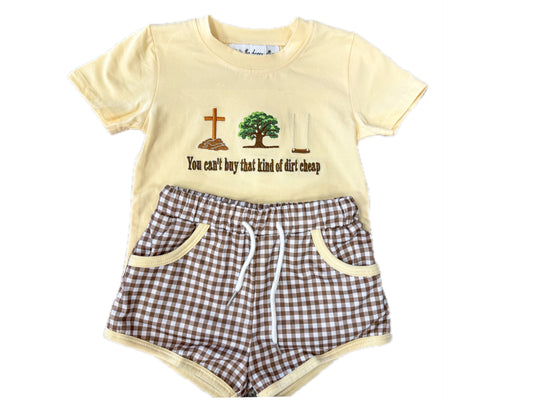 Brown Dirt Cheap Short Set
