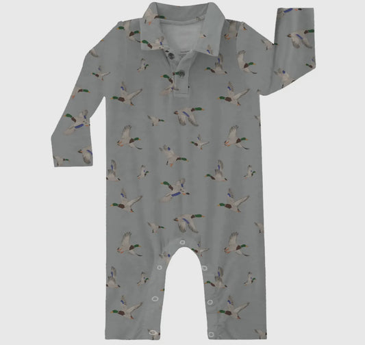 Bamboo Mallard Polo Romper