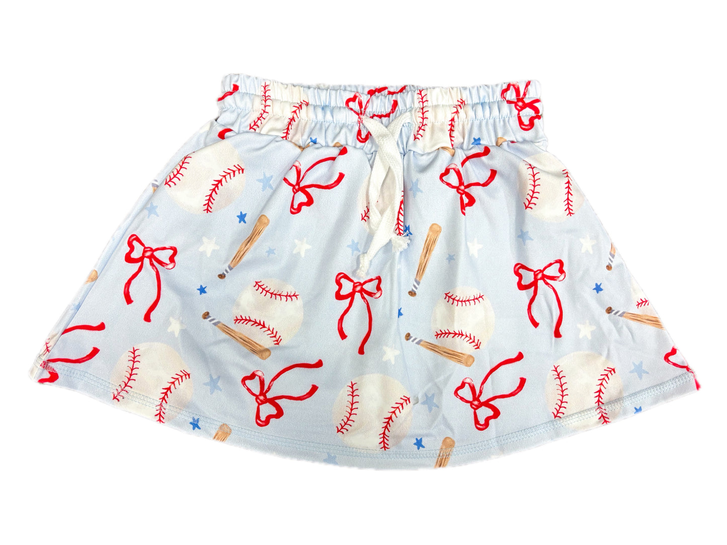 Baby Blue Baseball Skort