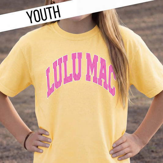 Yellow Lulu Mac Striped Tee