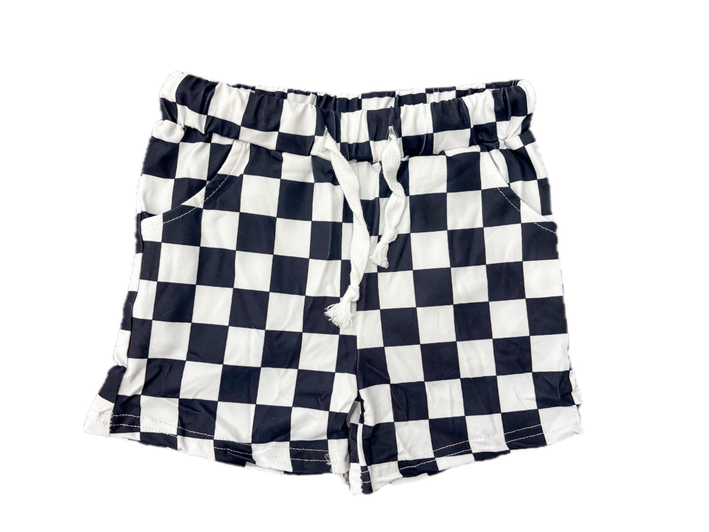 Black & White Checkered Shorts