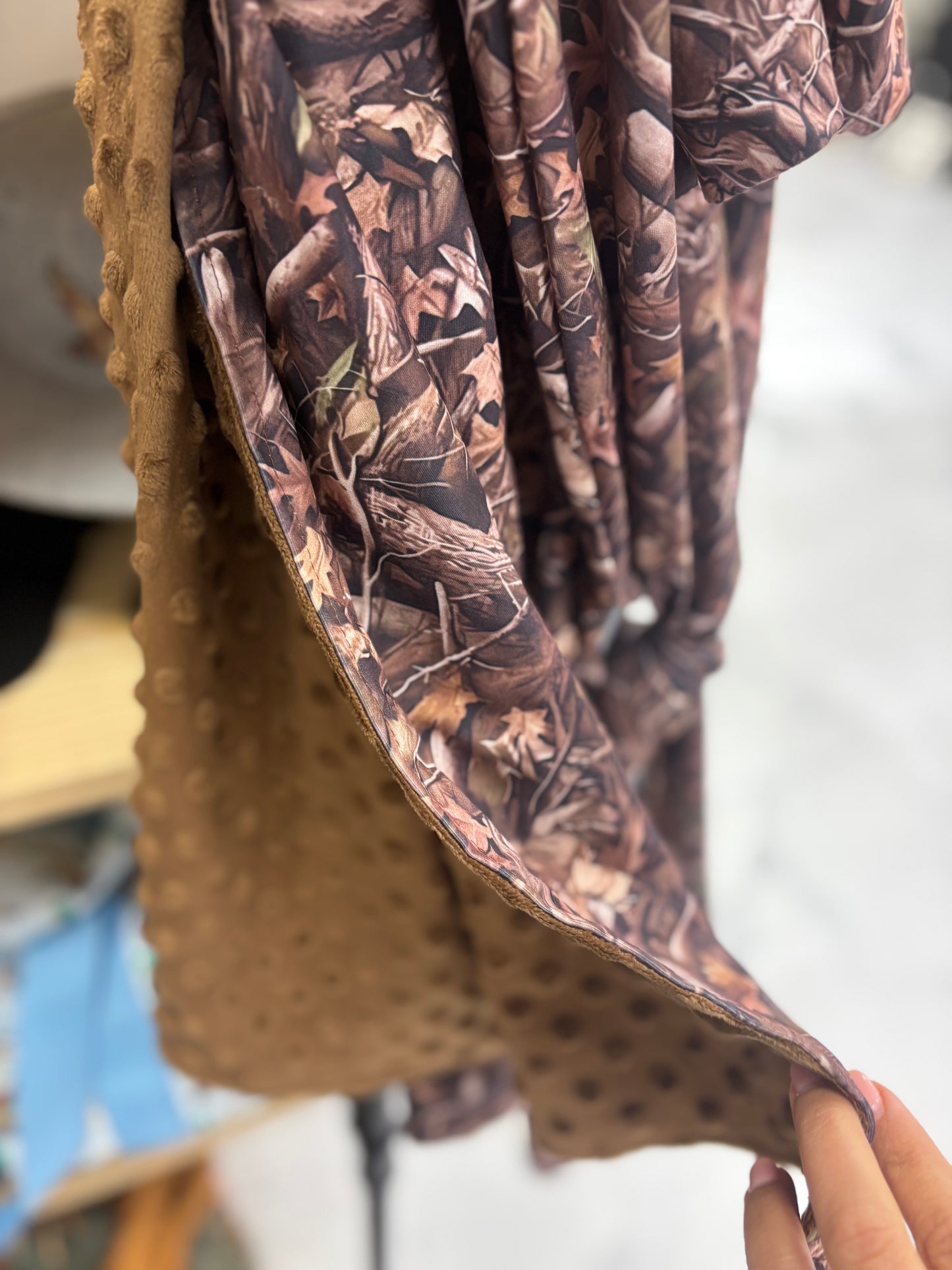 Branch Camo Minky Blanket