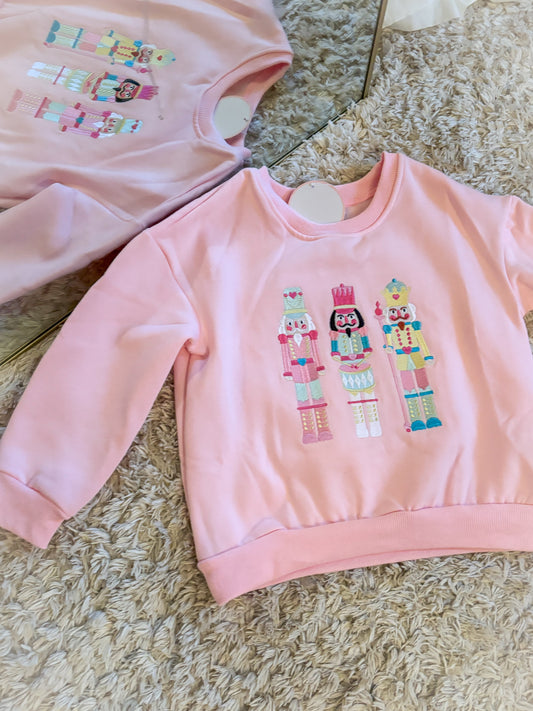 Embroidered Nutcracker Pullover