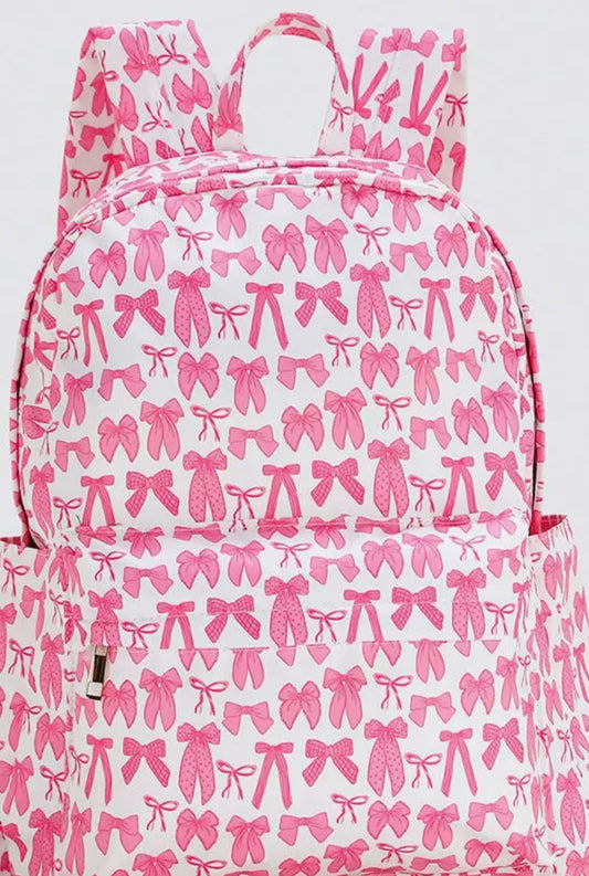 Pink Bow Backpack