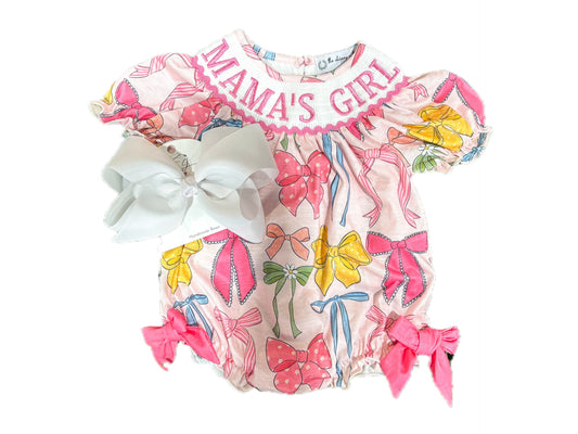 Mama Bestie Pretty Bow Smock