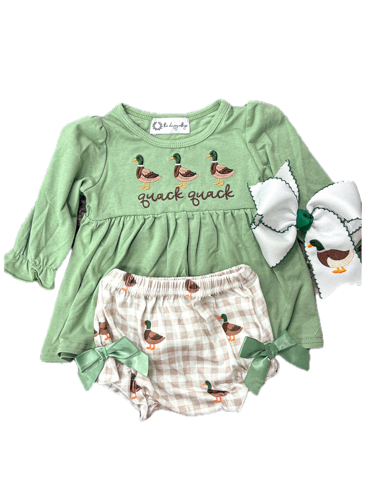 Quack Checkered Bloomer Set