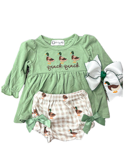 Quack Checkered Bloomer Set