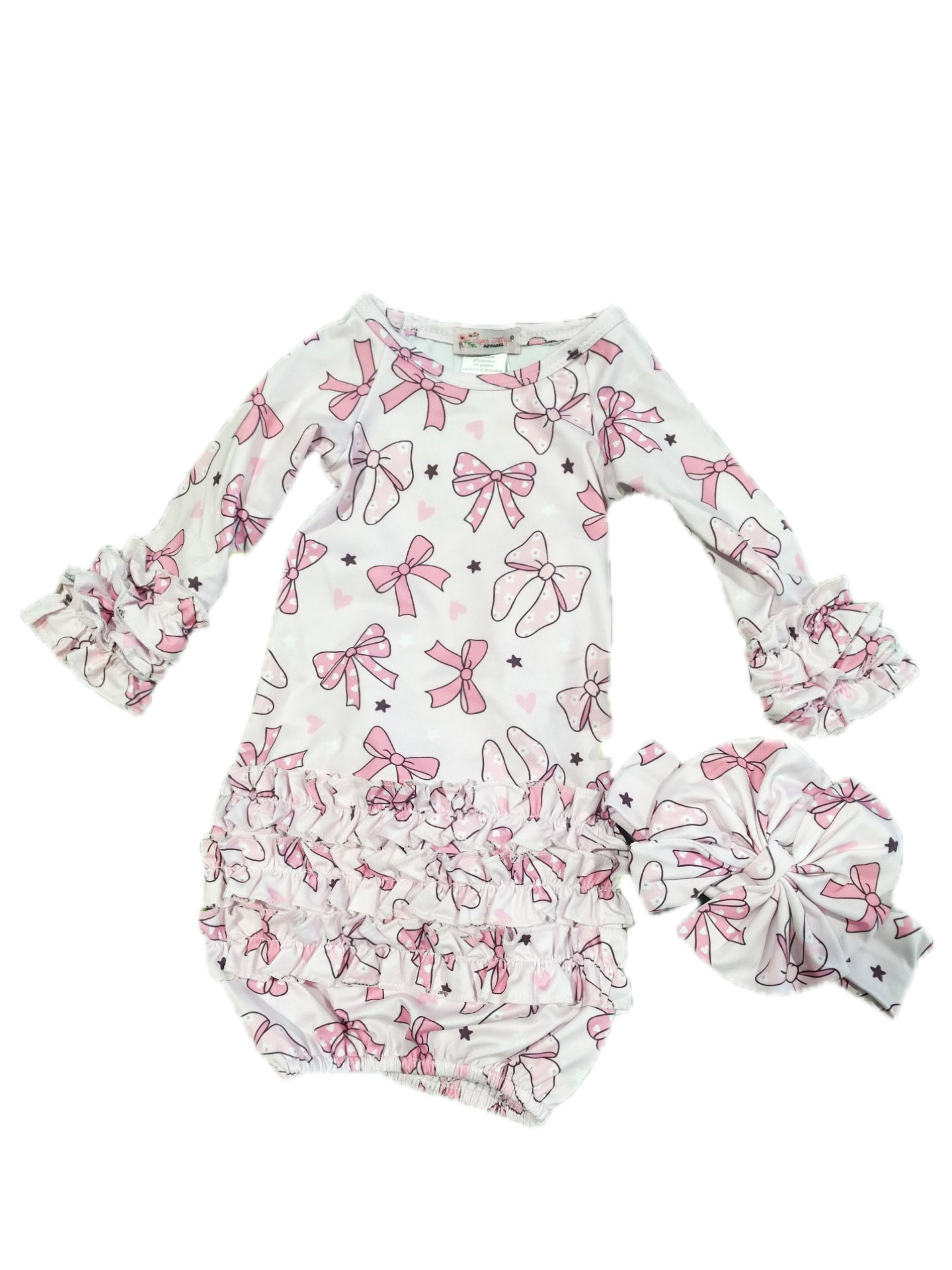 Coquette Baby Gown w/ Bow