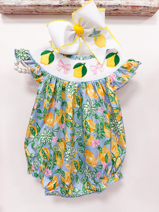 Lemon Coquette Smock Bubble