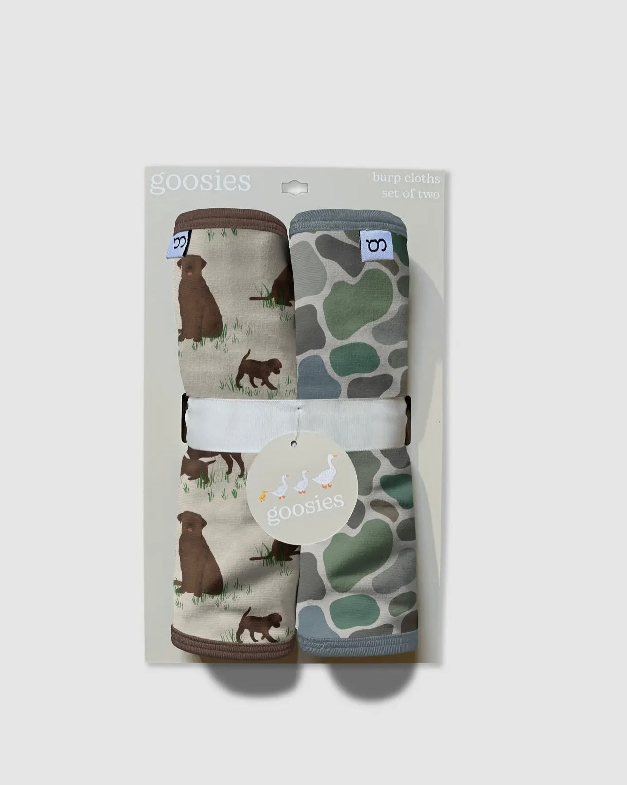 Retriever Camo Bamboo Burp Cloth Set