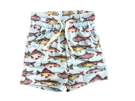 Blue Fish Shorts