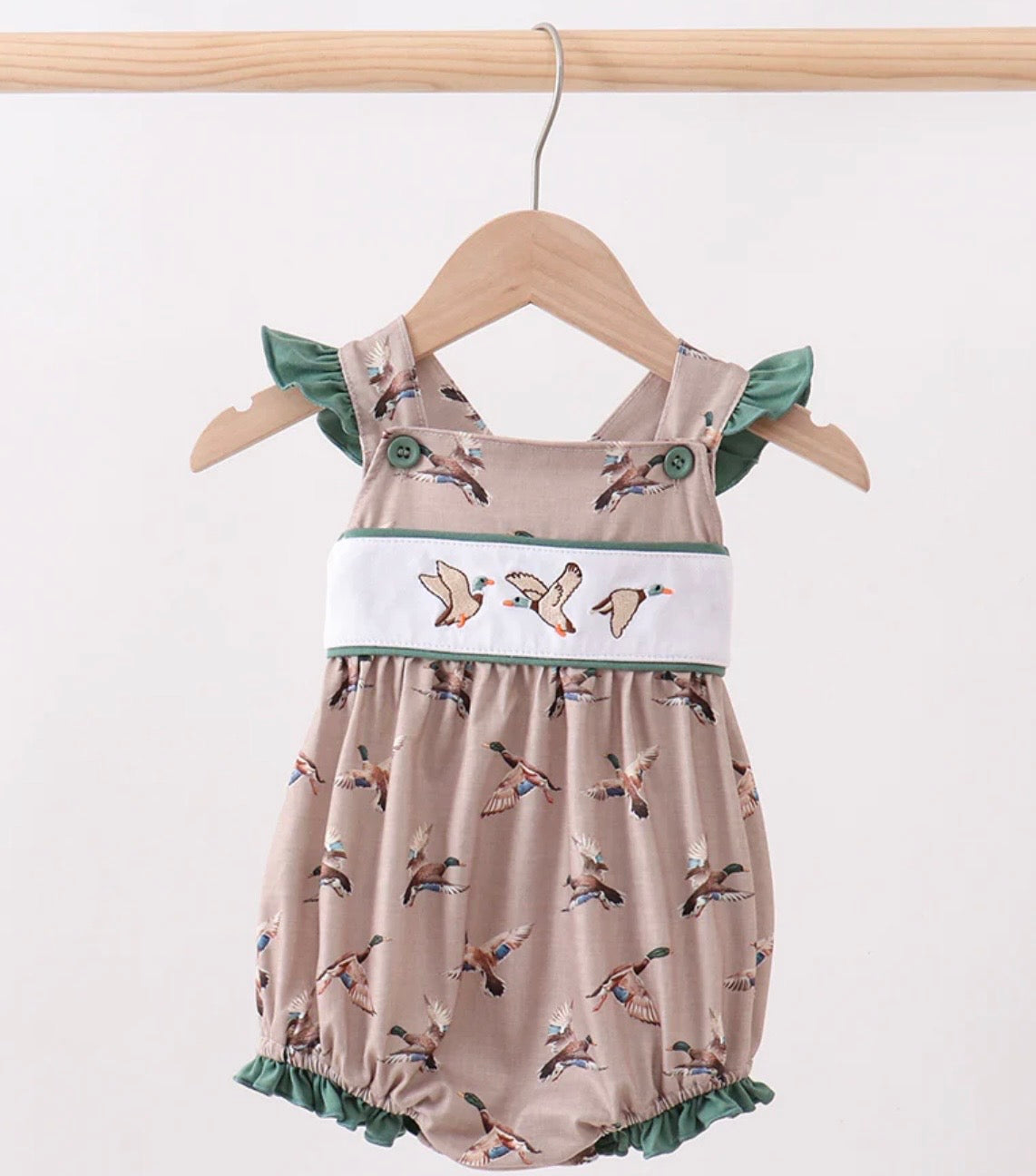 Brown Mallard Ruffle Bubble