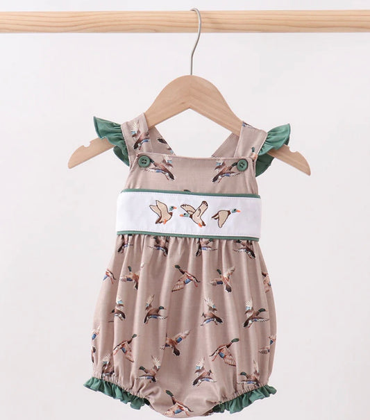 Brown Mallard Ruffle Bubble