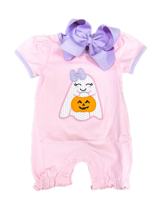 Pink Ghost Romper