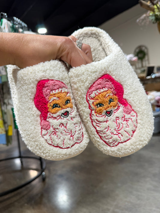 Pink Santa Slipper Adult