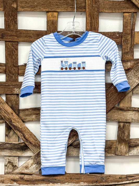 Train Smock Romper