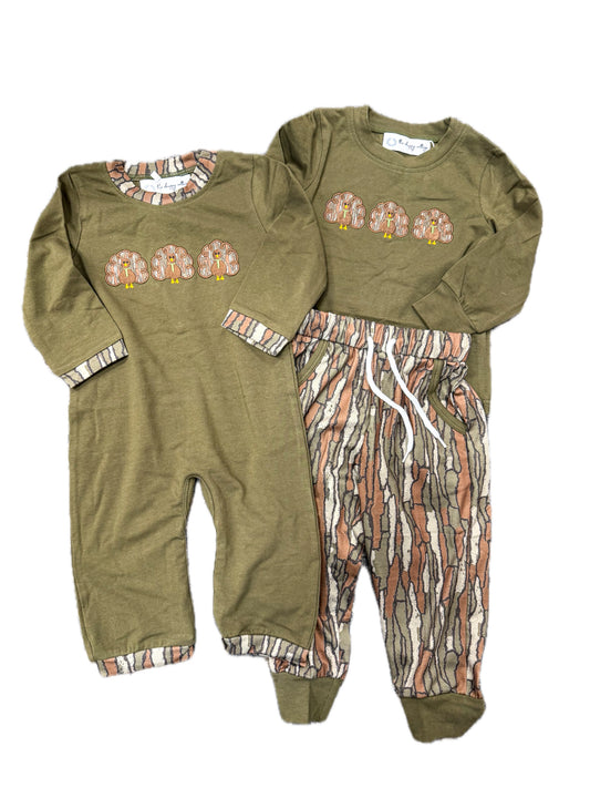 Mossy Camo Turkey Romper