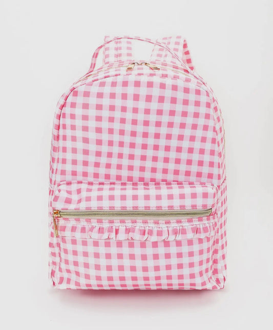 Pink Gingham Toddler Backpack
