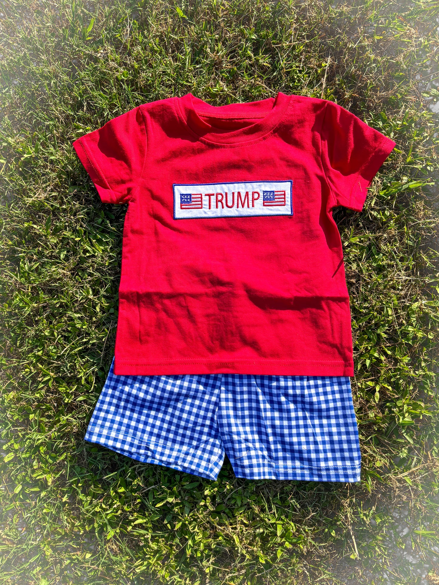 Trump Boy Red Short Set