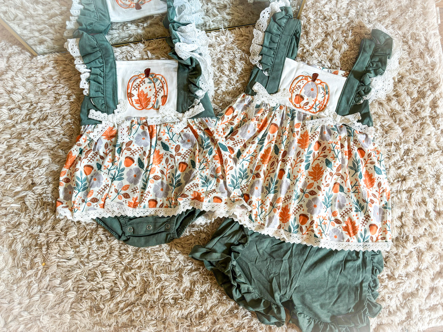 Embroidered Floral Pumpkin