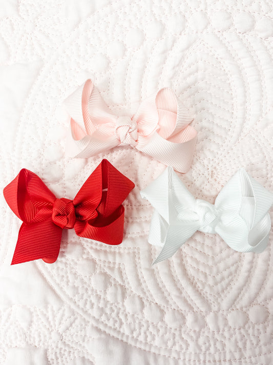 Mini Alligator Clip Bow - 3”