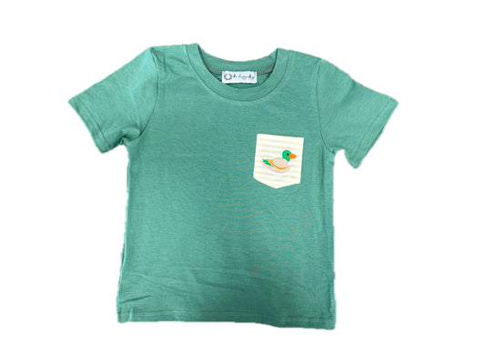 Embroidered Mallard Pocket Tee