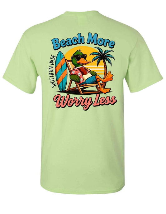 Beach More Worry Less Tee