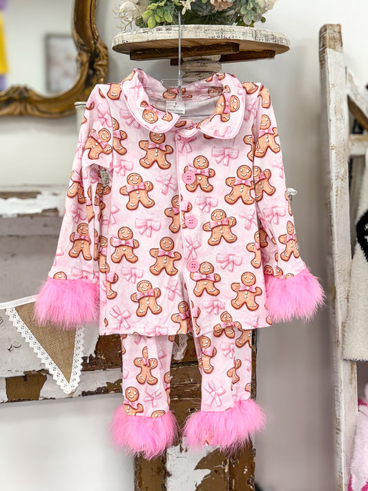 Gingerbread Feather Pjs