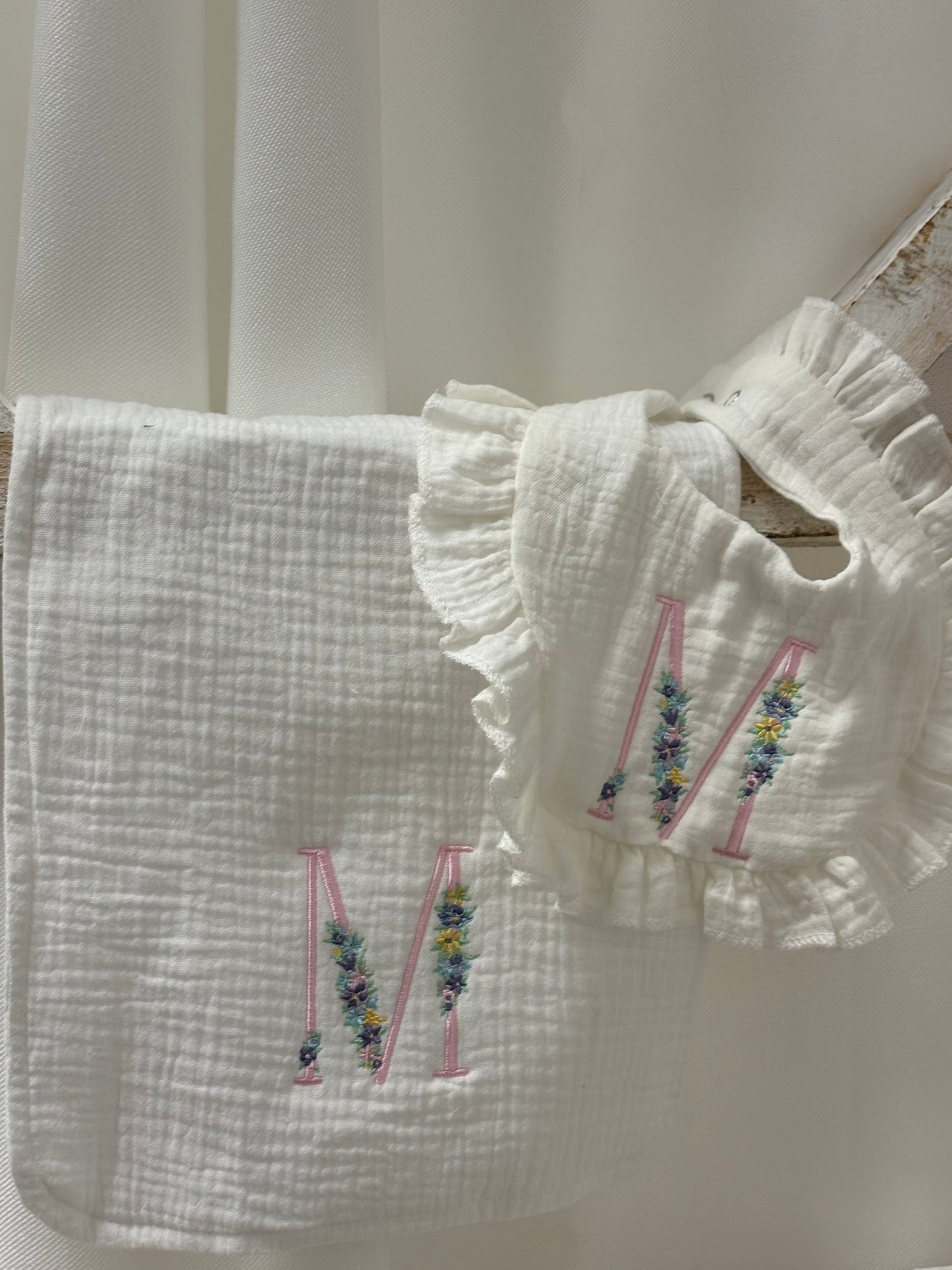 Initial Burp Cloth/Bib