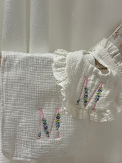 Initial Burp Cloth/Bib