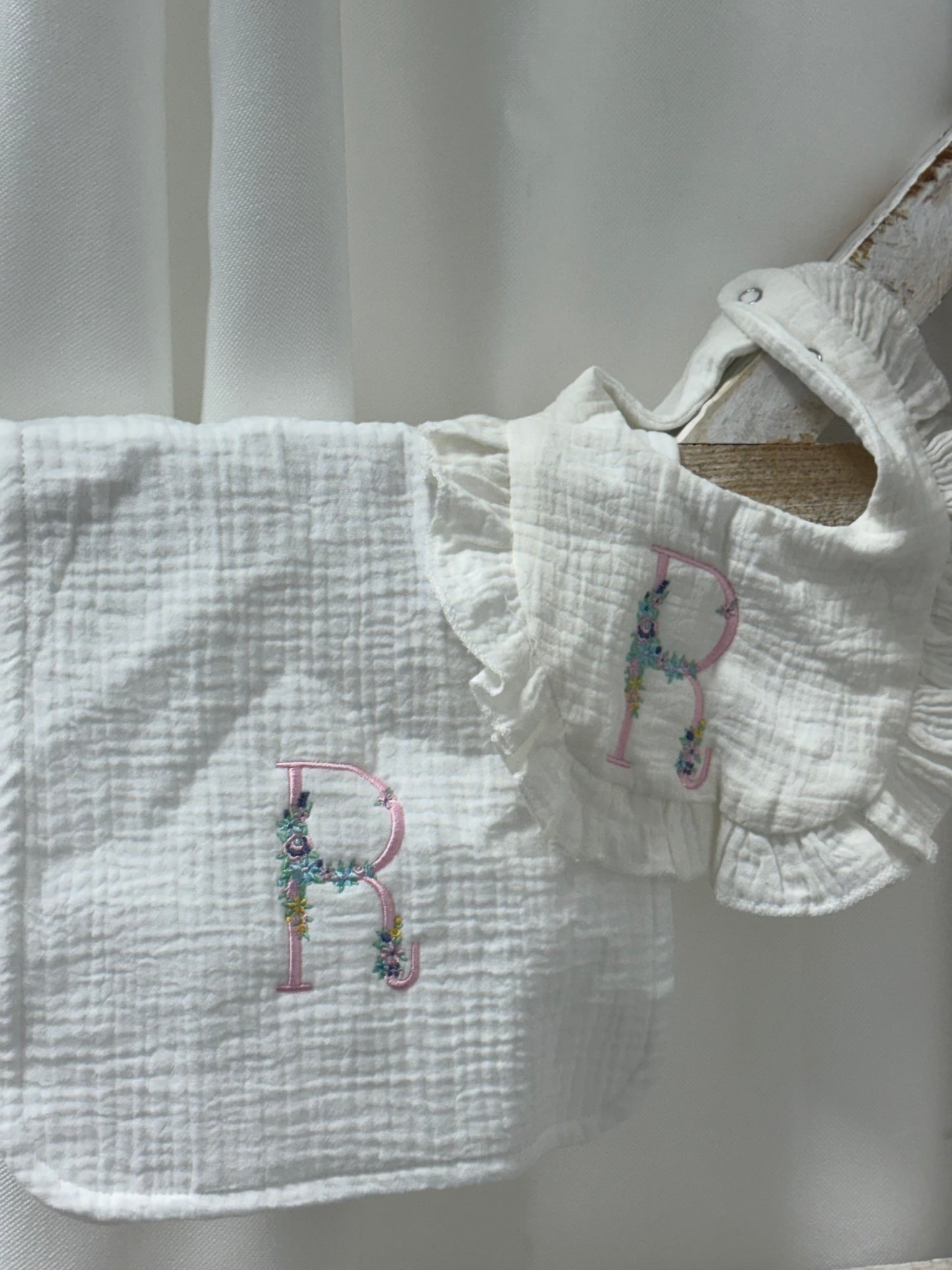 Initial Burp Cloth/Bib