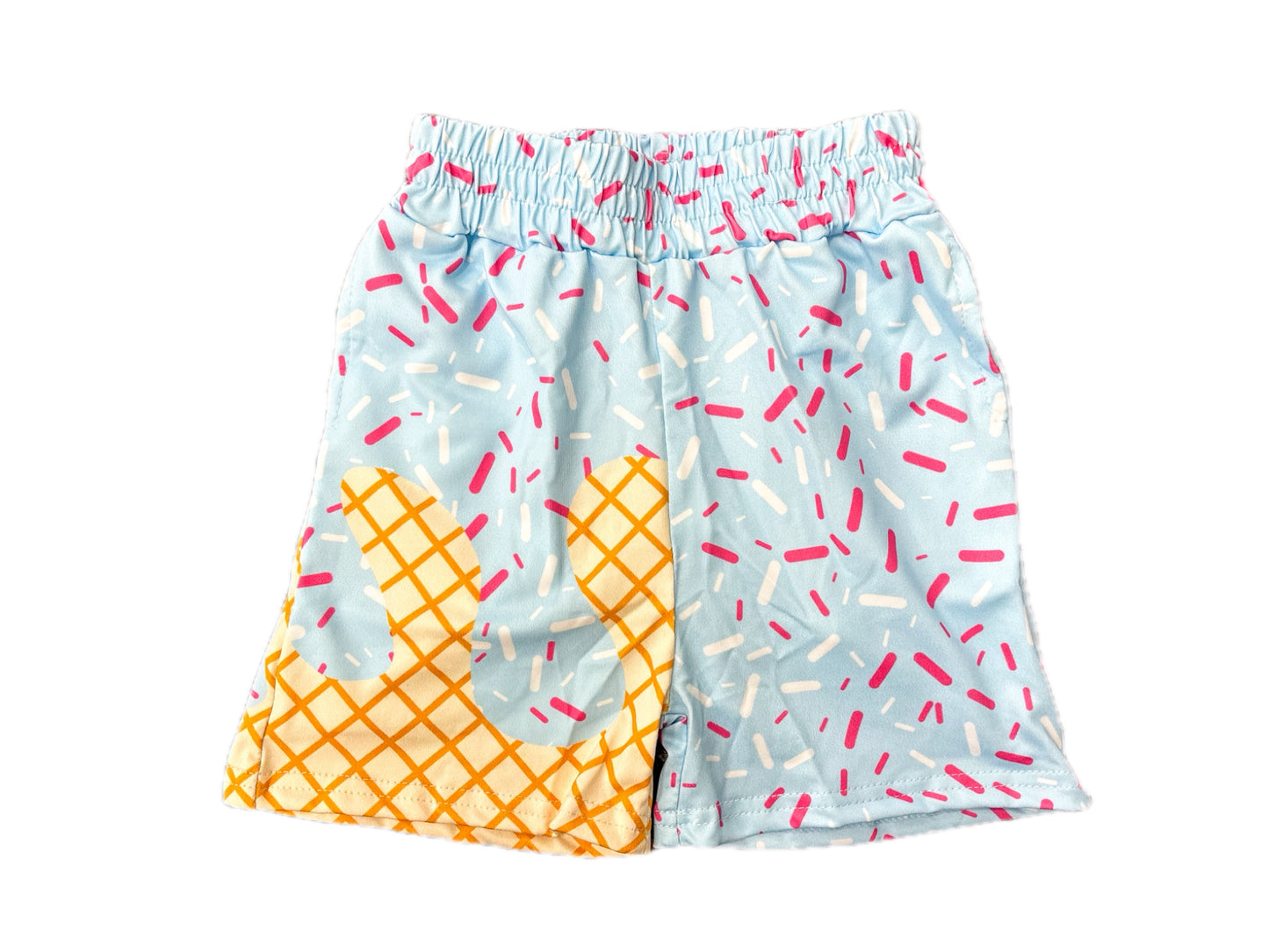 Baby Blue Drip Shorts