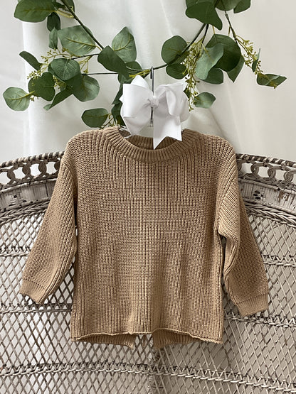 Open Back Knit Sweater