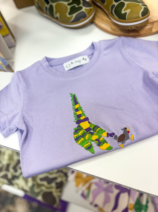 Chasing Chickens Embroidered Tee