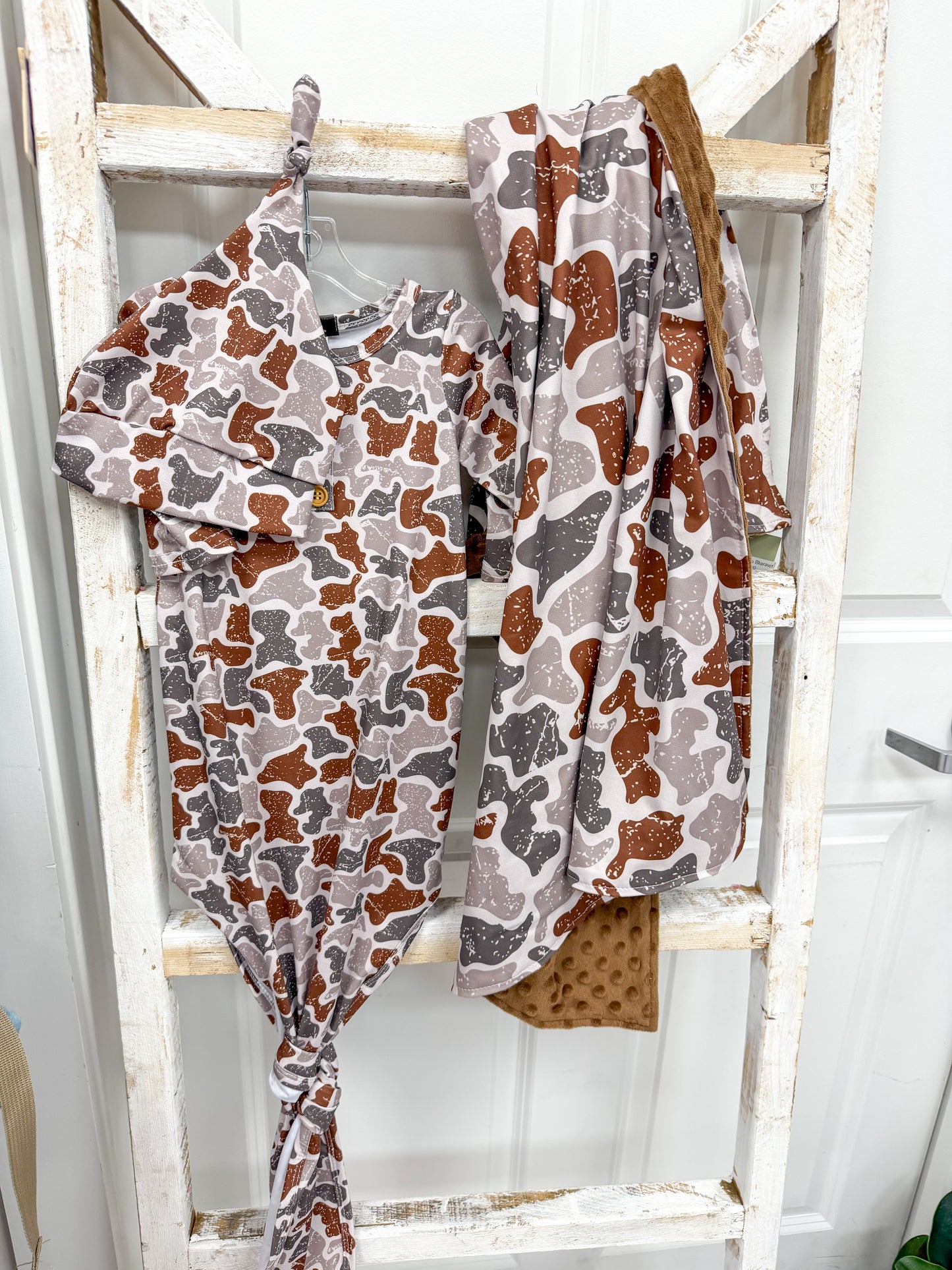 Distressed Camo Blanket