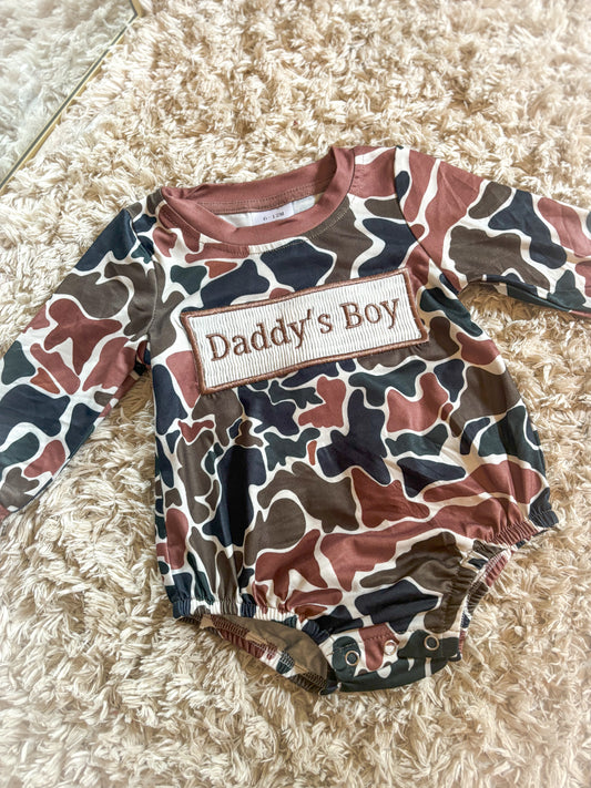 Throwback Camo Daddy’s Boy Bubble PRE•ORDER