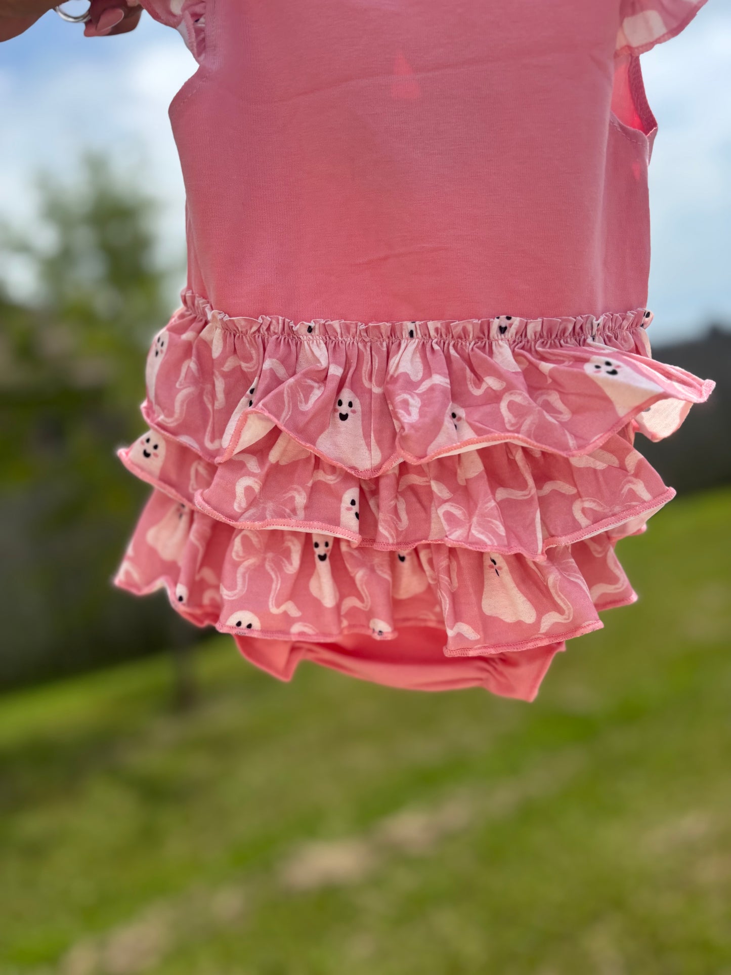 Pink Ghost Ruffle Bubble