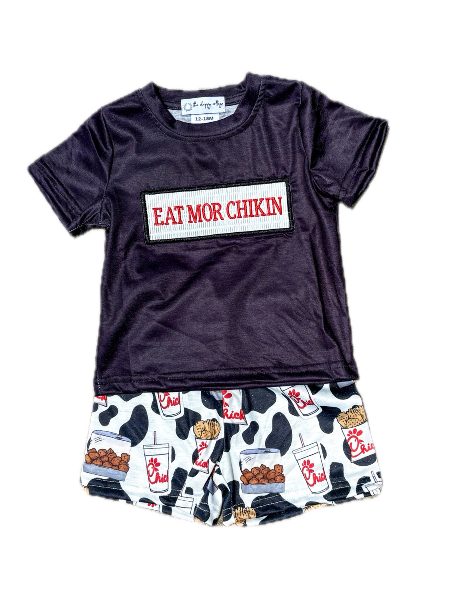 Eat Mor Chikin Boy Short Set