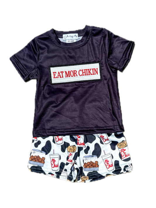 Eat Mor Chikin Boy Short Set