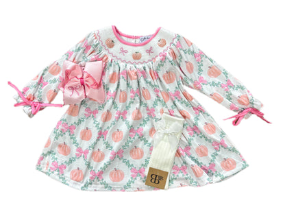 Pumpkin Trellis Smock